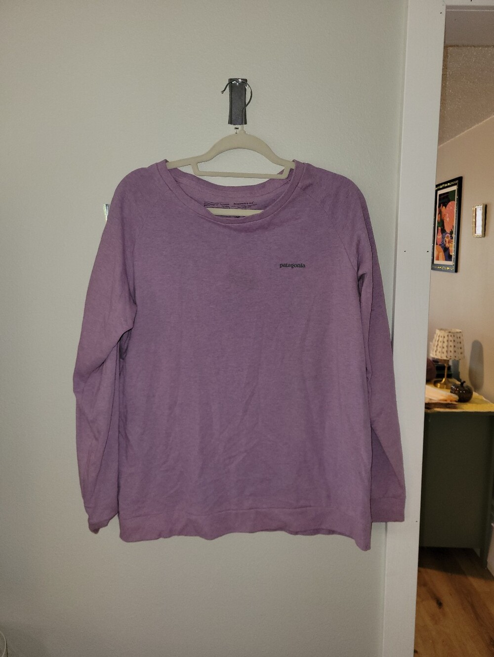 Patagonia Women's Crewneck Long Sleeve - Light Purple - Large